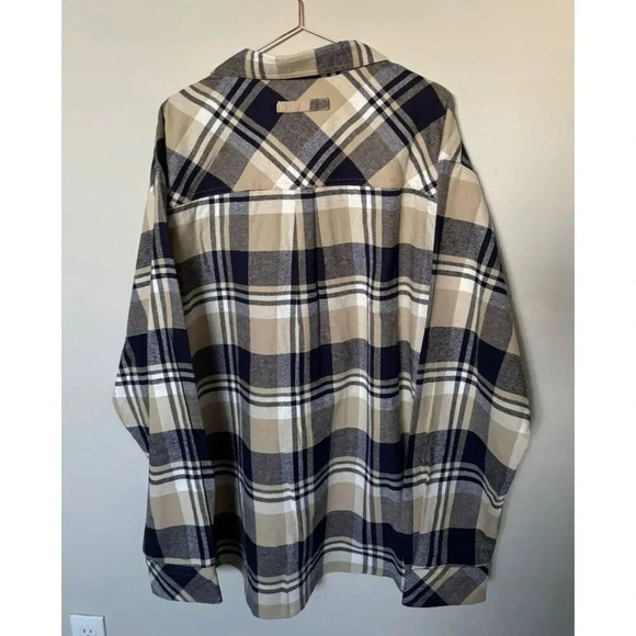 Buck Camp Legendary Whitetails Mens Button Down Flannel Shirt Blue Sz 3XL - Picture 2 of 9